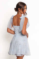 Evangeline Mini Dress - Blue