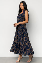 Anita Maxi Dress | Midnight + Gold Floral