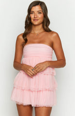 Birthday Girl Pink Mini Party Dress