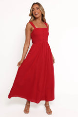 Caty Maxi Dress - Red