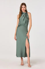 Jelyn Satin Midi Dress