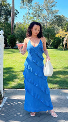 Sophia Maxi Dress - Cobalt Blue