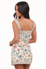 Rinna Mini Dress - Pastel Floral
