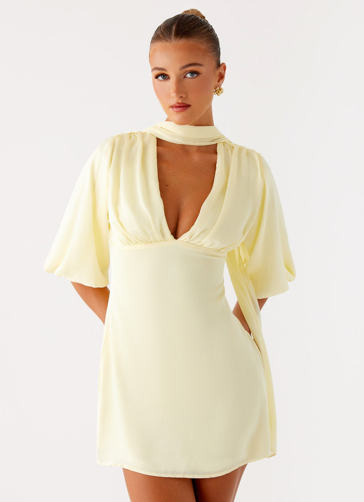 Mary Mini Dress - Yellow