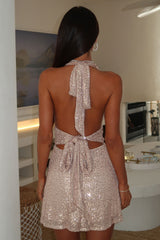 Harper Sequin Mini Dress - Champagne